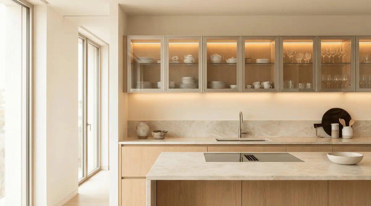 Modern luxury kitchen with custom cabinetry